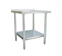 Culinox Stainless Steel Wall Prep Table with Upstand 900mm Wide 600mm Deep