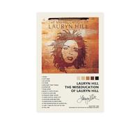 CULION Lauryn Hill Poster The Miseducation of Lauryn Hill Music Album Cover Signed Limited Canvas Poster Wall Art Decor Print Picture Paintings for Living Room Bedroom Decoration Unframe-style