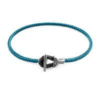 Cullen Silver and Rope Bracelet ANCHOR & CREW Blue 19cm