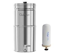 Culligan With MaxClear Technology - 8 Litre Gravity Water Filter System, NSF/ANSI Certified Countertop Polished Ceramic Water Filter to Reduce Lead, Microplastics & Discharge
