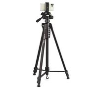 CULLMANN - 52131 - Alpha 2800 BT mobile tripod with smartphone holder and Bluetooth trigger (extension height 184.5 cm, package size 70 cm, with 3-way head, max. load 2.5 kg, weight 1334 g), black