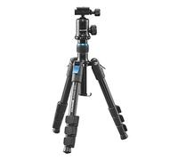Cullmann - 52220 - Rondo 400T RB6.5 travel tripod with ball head, load capacity 3kg, pack size 28cm, extension height 89cm,black