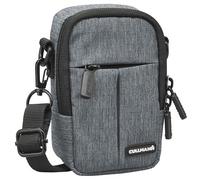 CULLMANN - 90245 - MALAGA Compact 400 Camera bag for compact cameras, grey - inside dimensions: 70x120x50mm - water-repellent thanks to 450D rip-stop polyester PU coating