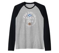 Culloden Never Forget! Scotland 16 April 1746 Distressed Raglan Baseball Tee