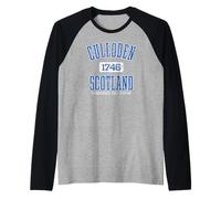 Culloden Scotland 1746 Remember and Honor Collegiate Aged Raglan Baseball Tee
