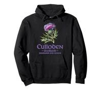 Culloden Scotland Remember and Honor Watercolor Thistle Pullover Hoodie