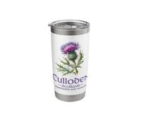 Culloden Scotland Remember and Honor Watercolor Thistle Stainless Steel Insulated Tumbler