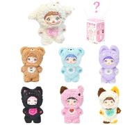 CULLOK Nommi Blind Box Figures, 1 PC Nommi Loveliness Never Ends Series Plush Blind Box (1 of 7 Possible Styles), Kawaii Vinyl Plush Doll Collectible Figures for Holiday Birthday Gifts