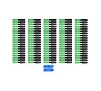 Culnflun 100pcs Sc Embedded Optic Fiber Connector, Straight Plug Quick Joint with Three Ring, Low Insertion Loss Adapter for Broadband and Line Transmission