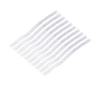 Culnflun 100Pcs Spiral Binding Coils Plastic 9.5mm 3/8In 48 Teeth 4:1 Pitch 75 Sheet Capacity Black Binding Spirals for A4 Letter Size Paper Office Documents (White)