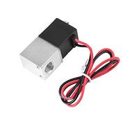 Culnflun 12V DC 2 Way Normally Closed Pneumatic Aluminum Electric Solenoid Air Valve for Water Gas Air Fluid Applications G1/4 Port Size