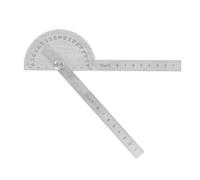 Culnflun 180 Degree 2 Arm Ruler 0-10cm Angle Measurement Tool Large Protractor Stainless Steel Adjustable Angle Protractor for Carpenters and Woodworking Hobbyists