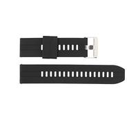 Culnflun 22mm Silicone Watch Band Easy Change Soft Sport Strap Replacement for Men Women Sweatproof Durable Universal Smart Watch Band Accessory with Black Color for Outdoor Runnin (Black)