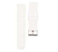 Culnflun 22mm Silicone Watch Band Easy Change Soft Sport Strap Replacement for Men Women Sweatproof Durable Universal Smart Watch Band Accessory with Black Color for Outdoor Runnin (White)