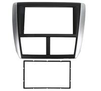 Culnflun 2Din Car Radio Dash Fascia Panel Frame,Abs Plastic Stereo Navigation Trim Bezel fit for Compact Suv Sedan Dashboard Dvd Player Aftermarket Replacement Kit