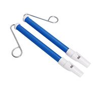 Culnflun 2PCS Slide Whistles, Sliding Whistle with Stainless Steel Sliding Drawbars for Early Music Enlightenment Party Games Gift (Blue)