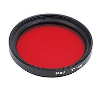 Culnflun 37mm Lens Filter, Red Orange Yellow Green Blue Full Color SLR Camera Lens Filter (Red)
