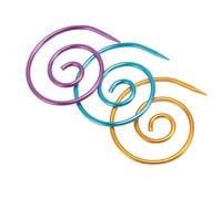 Culnflun 3Pcs Spiral Cable Knitting Needle, Circular Knitting Needles for Beginners DIY Yarn Sewing Craft