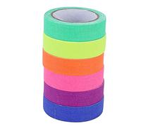 Culnflun 6Pcs Adhesive Tape 6 Color Fluorescent Cotton Cloth Tape Stage Performance Prop
