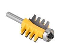 Culnflun 8mm Shank Finger Joint Router Bit Carbide Woodworking Milling Cutter for Hand Making Drawers and Joining Professional Hobbyists