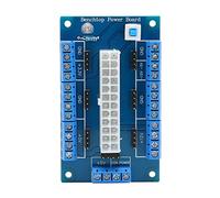 Culnflun ATX Power Supply Breakout Board 24 20 Pin, PC Power Adapter Module with On/Off Switch and LED Indicators for 12V 5V 3.3V with 16A Screw Terminals and Locking Switch