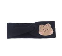 Culnflun Baby Headbands Soft Cotton Super Stretchy Cartoon Pattern Head, Protection Wrap for Toddlers Kids Baby Shower Birthday Party Family Photography 6.8 x 3.1 Inches (Black)