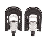 Culnflun Bicycle Pedals Bike Pedals Road Mountain Bicycle Aluminum Alloy Folding with Anti Slip Saw Edge Design for Folding Mountain Racing Bikes Black 12 x 7.1 x 3cm 1 Pair