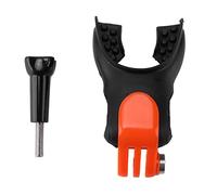 Culnflun Bite Mount Silicone Plastic Mouth Holder Universal 3.5in for Most Action Cameras Hands Free for Outdoor Sports Stable Comfortable First Person Video Recording with Included Fixing