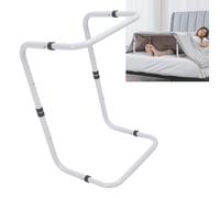 Culnflun Blanket Lifter Feet, 25-33'' Aluminum Adjustable Bed Cradle for Foot of Bed, Lift Bar Sheet Riser Foot Tent Blanket Support Holder with 4 Clips