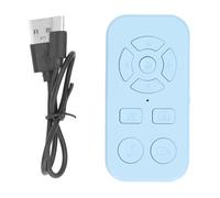 Culnflun Bluetooth Mobile Phone Remote Control, 9 Keys Rechargeable, Take Photos, Left and Right Browsing Novels, Sensitive Control Without Delay, Support Mainstream Short Video APPs(Blue)