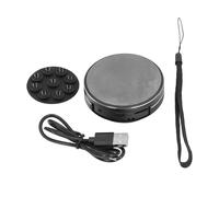 Culnflun Bone Conduction Speaker Stereo Mini Portable Music Player with Advanced Bone Conduction Technology for Home Outdoor Travel Aluminum Alloy 33mm (Black)