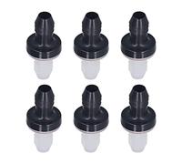 Culnflun Check Valve, 6Pcs Plastic Non Return 1 Way Inline Valve Liquid Gas 3/8inch 10MM Interface Diameter Medical Grade Material (CDPS6)