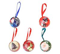 Culnflun Christmas Candy Box,10Pcs 7cm Diameter Festive Holiday Decorations Ornaments for Tree Party Favors Gifts Durable