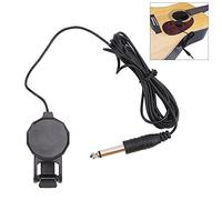 Culnflun Clip On Pickup, Microphone Piezo Violin Acoustic Guitar Ukulele Musical Instrument Accessories Sound Capture Portable for Stage Performance Classroom ABS Metal