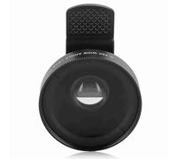 Culnflun Clip On Wide Angle Macro Lens, HD Camera Phone Lens 0.45X 12.5 Times Magnification Photography Accessory for Smartphone Close Up Shots Aluminum Alloy Optical Glass