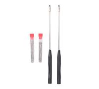 Culnflun Copper Inoculation Rod Set with Loops, Sterile Lab Inoculating Tool for Microbiology, Cell Culture - 2 Rods, 2 Bottles of Rings, 2 Storage Bottles, 21cm / 8.3in
