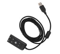 Culnflun Culnflun USB to 3.5mm Jack Audio Adapter, USB to 3.5mm Jack Audio Sound Card Adapter with Volume Control and LED Indicator for Kingston Cloud II