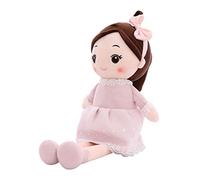 Culnflun Cute Rag Dolls Exquisite Soft Plush Toy Sleeping Pillow for Girls Room Decoration Pink Gray 40cm (pink)