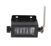 Culnflun D67F 5 Digit Mechanical Resettable Manual Hand Pull Stroke Tally Counter Industrial Counting Tool for Press Printing Press Machine Screw Fixation 82g