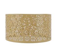 Culnflun Desk Lampshade Drum Lamp Shade Tree Shadow Effect Hollow Out Iron Exquisite Decorative Lamp Shade for E27 E14 Floor Lamps Chandeliers Black (Yellow)