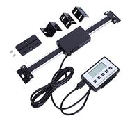 Culnflun Digital LCD Linear, Digital Readout Kit High Precision Remote LCD Display for Milling Machines Lathes Black Aluminum Alloy 0 150mm Measuring Range