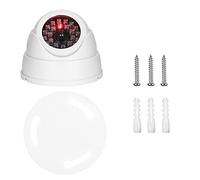 Culnflun Dome Simulated Security Camera,Wireless Indoor Outdoor Dummy Surveillance Unit fit for Home Shop Office Safety Accessory