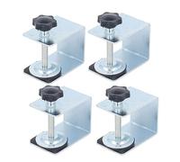 Culnflun Drawer Front Installation Clamp, 4Pcs Woodworking Mounting Clip, Easy Adjustment Drawer Panel Fixing Tool