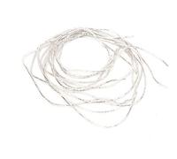 Culnflun Embroidery Thread Copper Wire Sewing String Glossy 1.5mm Dia Soft Flexible DIY Stitching Material for Professional Crafters and Home Decorators Red Coffee Black Sapphire (Silver)