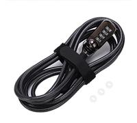 Culnflun Extended Thickened Steel Cable Anti Theft Password Lock, Keyless 4 Digit Coded Combination Lock for Laptop Computer Projector Notebook LCD Screen with Gaskets Manual