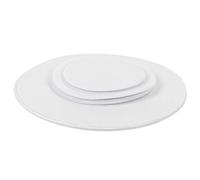 Culnflun Felt Plate Dividers Dish Mat Protectors Felt Storage Separator Insulation Mat for Fine China Dinnerware Porcelain Glass Earthenware White 3 Sizes 48 Pieces (White) (White)