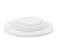 Culnflun Felt Plate Dividers Dish Mat Protectors Felt Storage Separator Insulation Mat for Fine China Dinnerware Porcelain Glass Earthenware White 3 Sizes 48 Pieces (White)