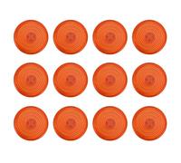 Culnflun Fight Controller Key Cover Matches Replacement Cap, Abs Cross Top Cap Accessory Fits Fighting Box Diy with 20.2mm Outer Dimension Layout (Orange)