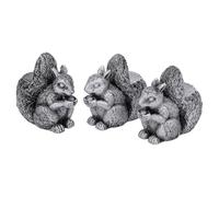 Culnflun Flower Pot Feet Decorative Animal Statues Resin Planter Riser Supports for Outdoor Garden Indoor Home Decor 3PCS Set (Squirrel)