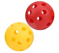 Culnflun Golf Hollow Balls, 72MM 26 Holes Golf Practice Hollow Plastic Balls Airflow Balls for Swing Training Red Yellow Blue White Green